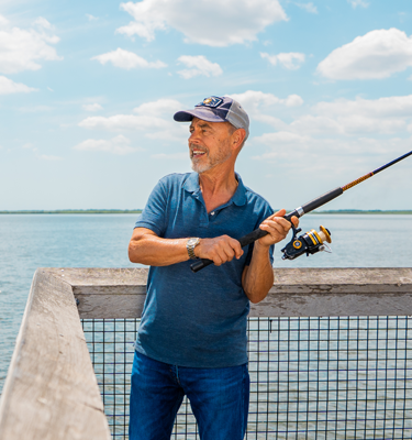 Man fishing