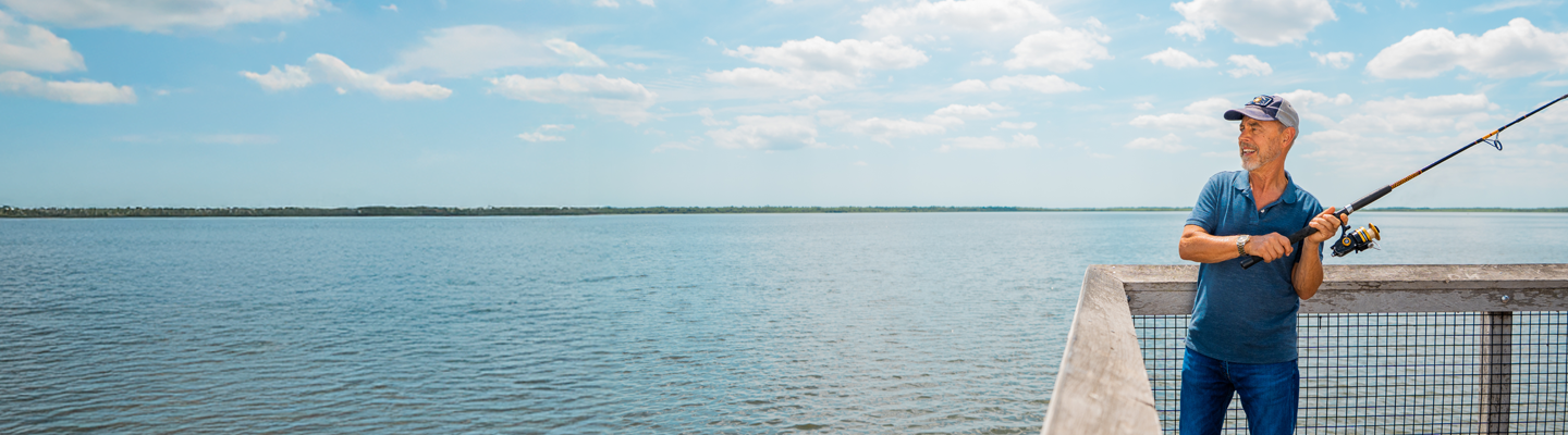 Man fishing